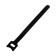 Velcro screed for wires 150x10x1.5 mm tundra, black color, 10 pcs