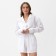 Female pajamas (shirt and shorts) KAFTAN LINEN, R.40-42, White