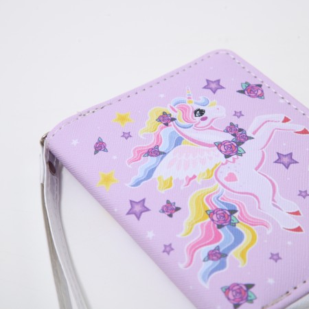 Children's wallet with lightning, lilac color-3