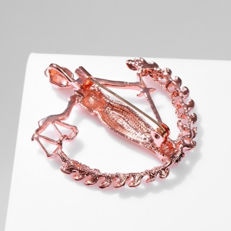 Brooch "Femis" Goddess of justice, color copper-1