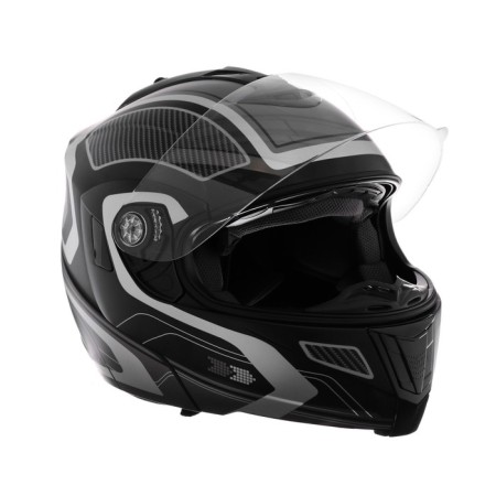Modular helmet, graphics, black-gray, size l, ff839