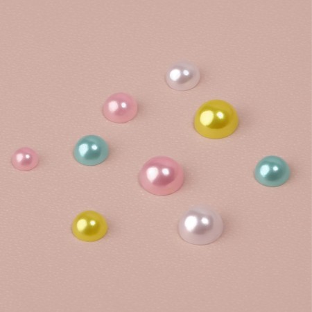 Runes for nails, pearl, voluminous, multi -colored-4