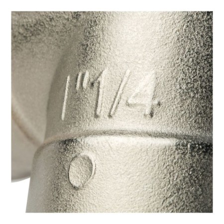 STOUT SFT-0014-000114, 1 1/4 ", internal/internal thread, nickelled brass-6