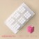 Form for mousse desserts and baking konfinetta "Raphael", silicone, 29.7 × 17.5 × 5.7 cm, 6 cells (6.2 × 6.2 cm), white color