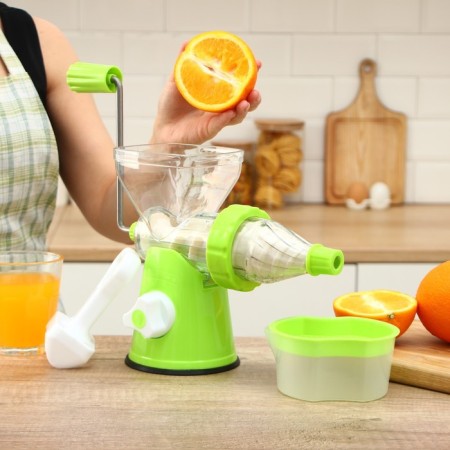 Mechanical fresh juicer, green color-9