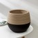 Pot for flowers with a duo pallet, 2.5 l, chocolate-coffee color with milk