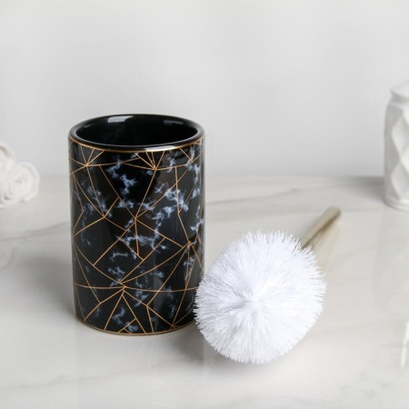 Black for the toilet with a stand “Lily”, 9.5 × 9.5 × 37 cm, black color-1