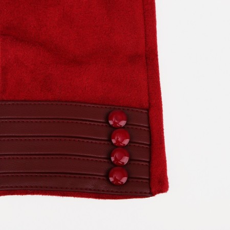 Gloves are female, dimensionless, without insulation, red color-1