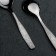 Dessert spoon "Uralochka", h = 16 cm, thickness 2 mm, silver color