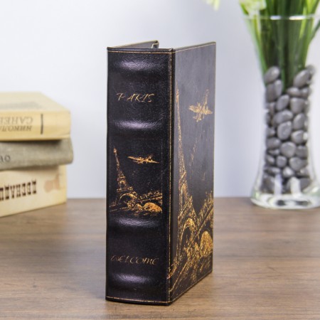 Safe Brush tree "Night Paris in Gold" to leatherette 17x11x5 cm-3