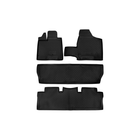 Rugs in the salon for Toyota Sienna (II, IIR) 2003-2010, 4 pcs.
