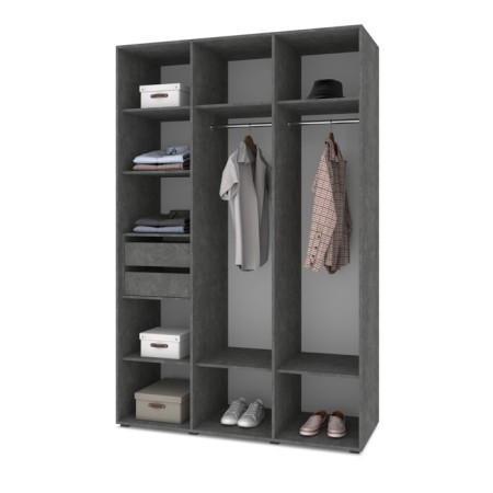 Set of two drawers Stone, 476x500x361 dark stone-3