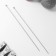 Knitting knitting needles, straight, with Teflon coating, D = 4 mm, 35 cm, 2 pcs