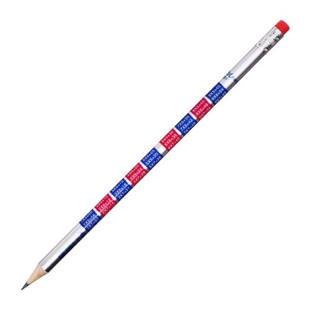 Pencil Chernographic NV with an eraser, multiplication table, round mix-4
