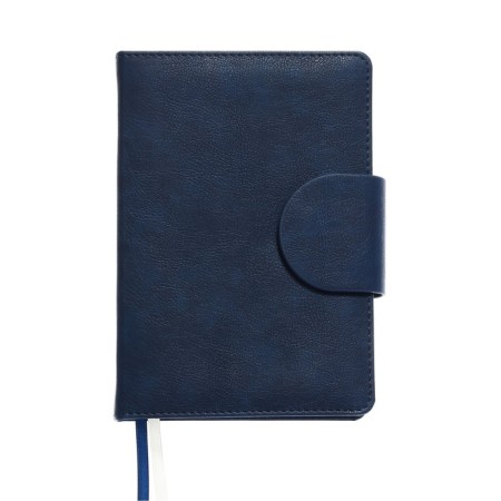 Dated diary 2024 A5 176 sheets, Devente.norwich, hard cover with artificial leather foam, lies, cream block 70 g/m2, blue
