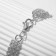 Bracelet with rhinestones "Bright" rectangle, white color in silver, 18 size