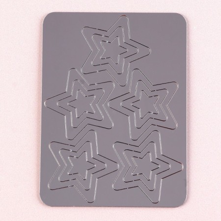 Decoration for the cake "Stars rounded", color gold-1