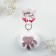 A keychain for keys of fluffy, children's "fluffy mood", 9 x 10 cm