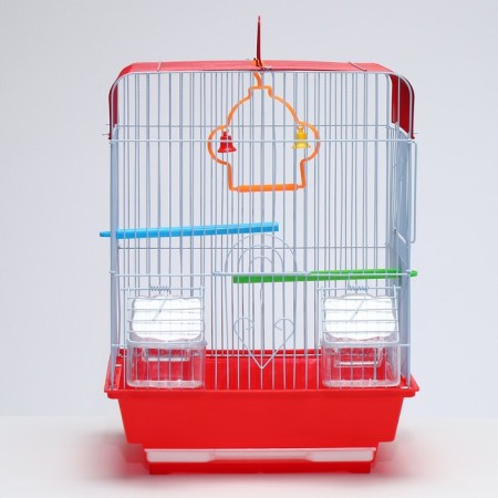 Poultry cell is equipped BD-1/2Q, 30 x 23 x 39 cm, red-1