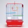 Poultry cell is equipped BD-1/2Q, 30 x 23 x 39 cm, red
