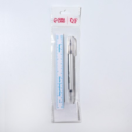 Skin marking set, 2 items: felt -tip pen and ruler-4