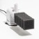 Rectangular sponge for the turbo filter No. 1, 4 x 4.5 x 11 cm, gray