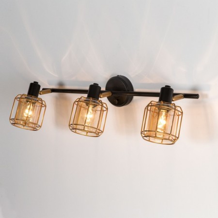 Sconces Citilux "tavern" CL542632, 58x18 cm, 3x60W, e14, black color-2