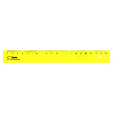 Line 20 cm Istanm, plastic, opaque, neon colors, mix-4
