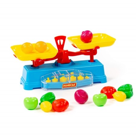 Game set "Shop", Libra and set of products, 12 items-1