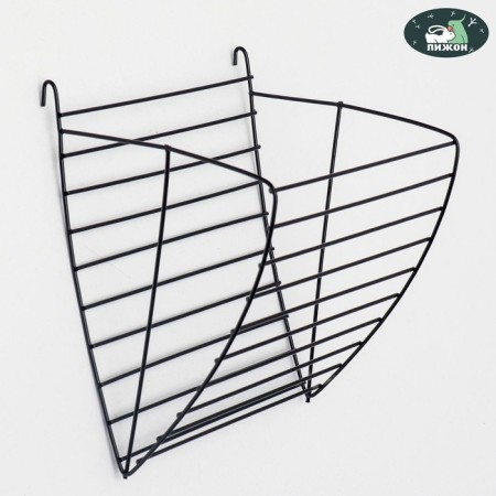 Metallic hay feeder, 17 x 14 x 16 cm
