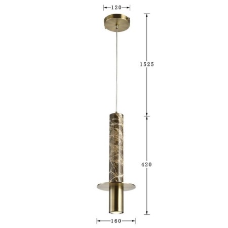 Rocky suspension 160 mm, GU10LED 5W-2