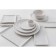 Porcelain salad Magistro Slate, 620 ml, D = 16 cm, white color