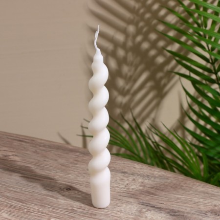Candle twisted 2.2x2.2x18 cm, soy wax-2