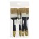 A set of tundra brushes, natural bristles, plastic handle, 1-1.5-2 ", 5 pieces