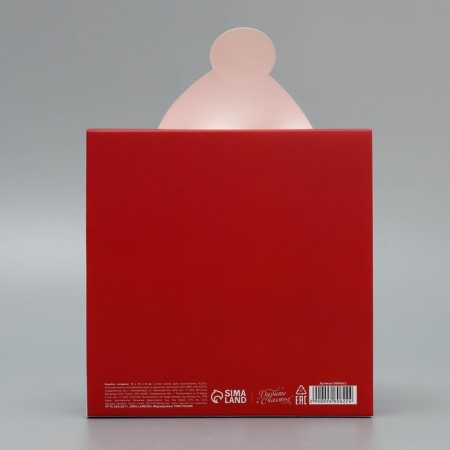Folding box "Santa Claus", 15 x 15 x 8 cm, new year-4