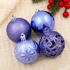 Set of balls plastic D-6 cm, 12 pcs 