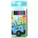 Colored pencils, 12 colors, trihedral, blue tractor