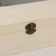 Casket Wood for painting with divisions "rectangular" locking buckle 26x11x8 cm