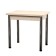 The table of the rotary-oxide "Piruet", 800 (1200) × 600 × 750 mm, support chromium, oak color