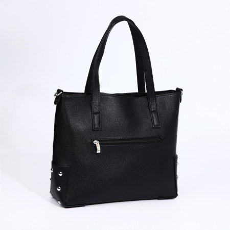 Bag Vita with a zipper, black color-1