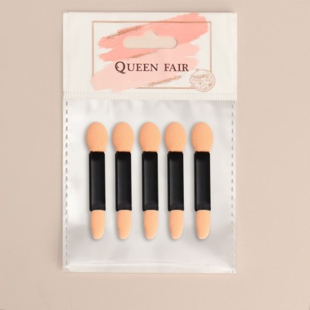 Set of applicators for shadows, bilateral, 5 pcs, 5 cm, black color-4