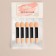 Set of applicators for shadows, bilateral, 5 pcs, 5 cm, black color