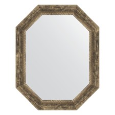 Mirror in the baguette frame, an old tree with weaving 70 mm, 58x73 cm