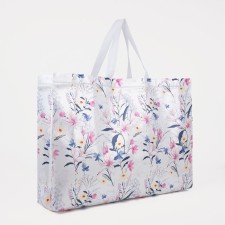 Household bag without fastening, white color