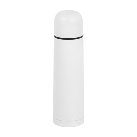Thermos, 500 ml, sleeve, with a mug, retains heat up to 8 hours, white