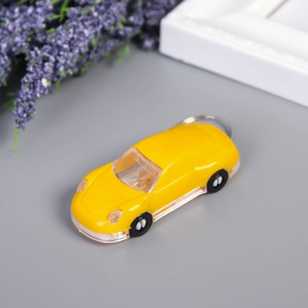 Light light on the ring "Bright car" flashes, the wheels are spinning a mix 2.5x6x1.5 cm