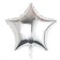 Foil ball 18 "Star - silver"