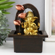 The desktop fountain from the Golden Ganesh network in an arch with a fountain 13x13x20 cm