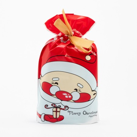 Tensor towel Economy and I "Santa Claus" 30*60 cm, col. Blue, 100% HL, 340 g/m2-4