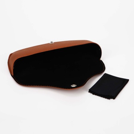 Case for glasses on the button, the color is red-2